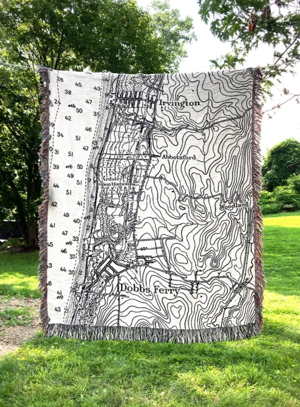 Irvington and Dobbs Ferry, New York Map Blanket