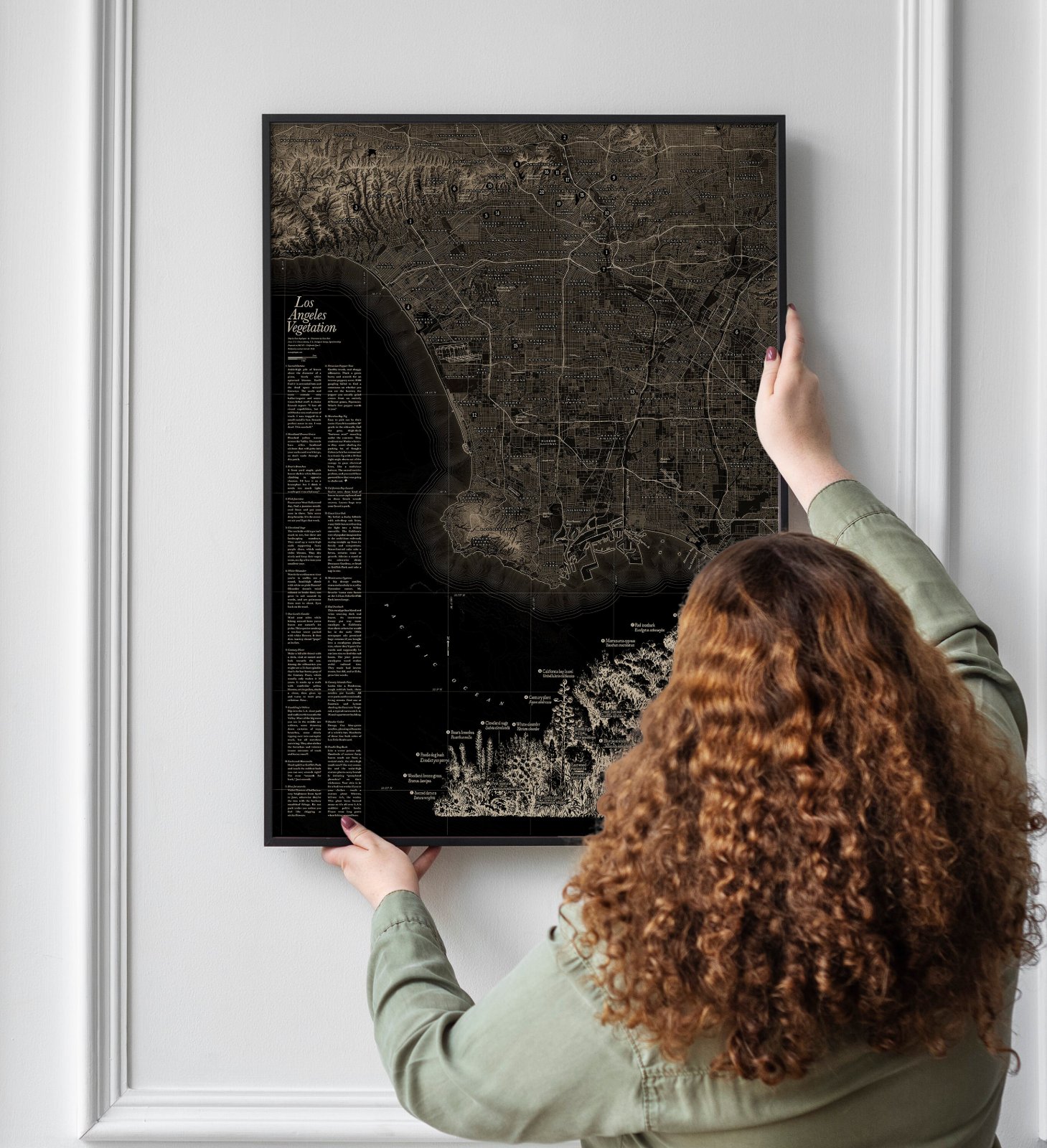 Los Angeles Vegetation Map Print — photo 3