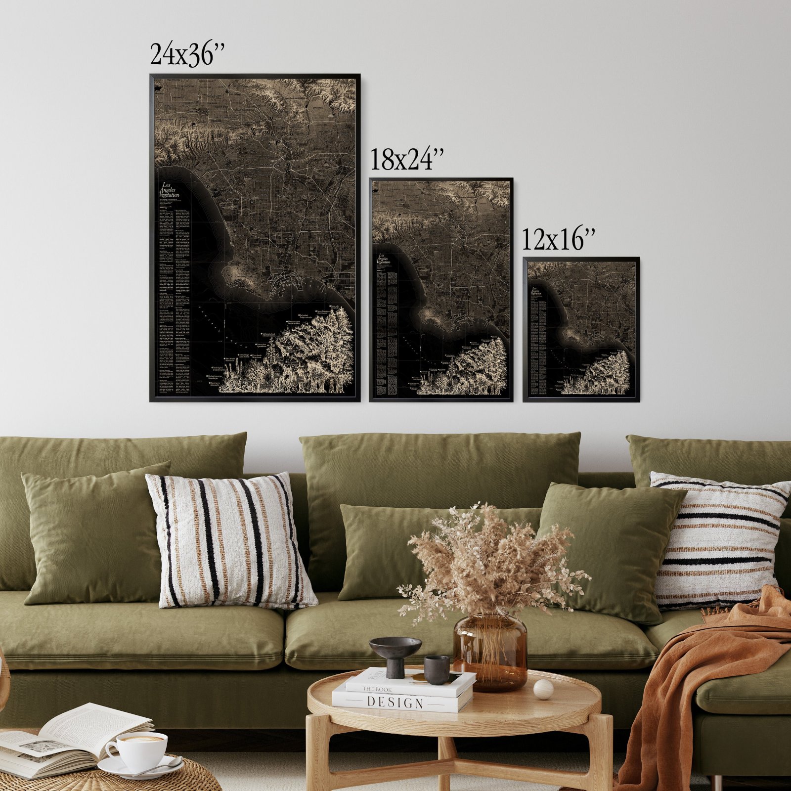 Los Angeles Vegetation Map Print — photo 4