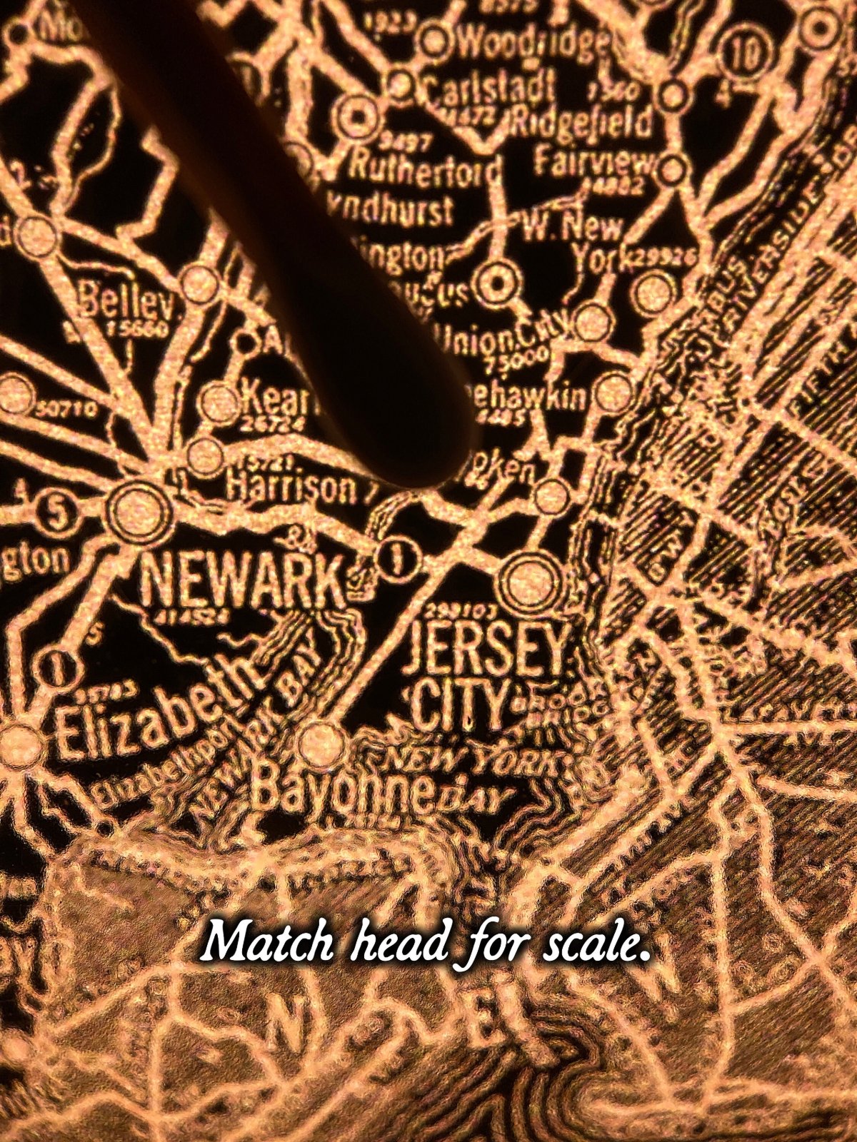 Backlit Map of Massachusetts, Connecticut & Rhode Island — photo 9