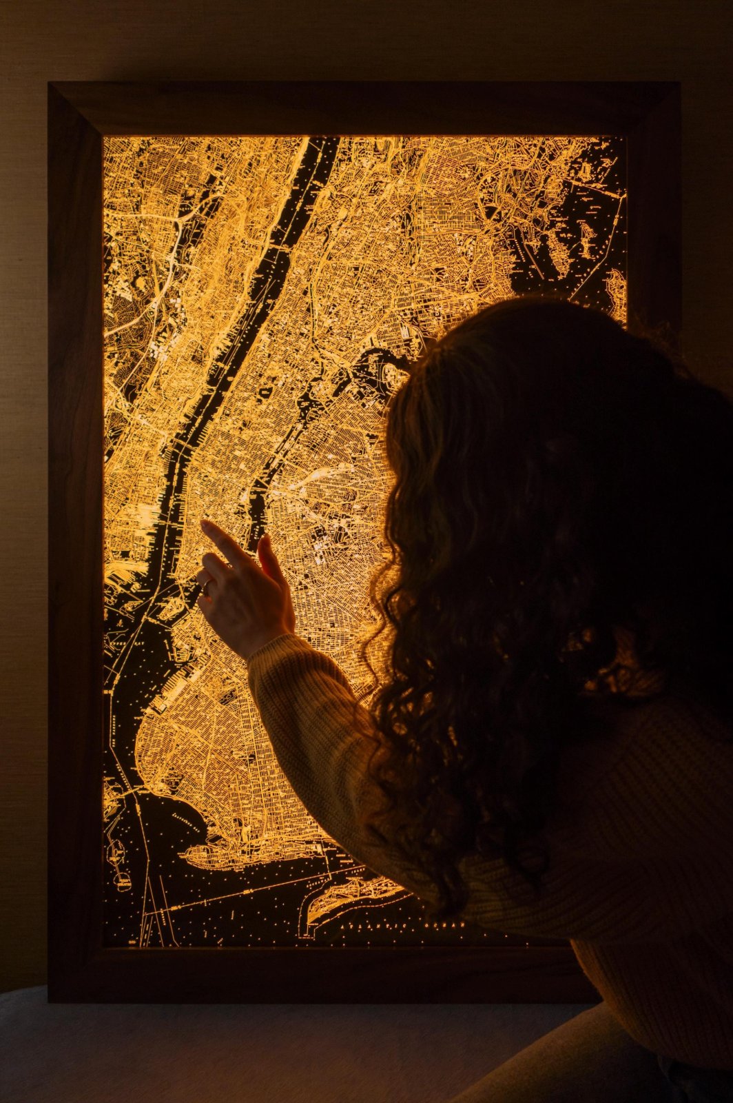 Backlit New York City Map — photo 1