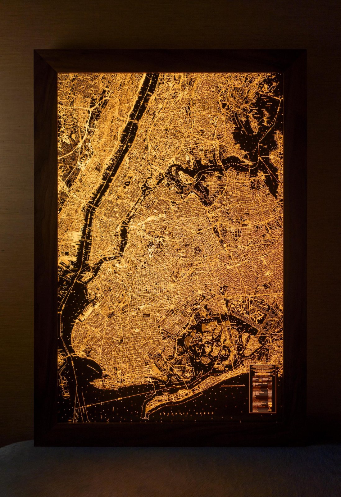 Backlit New York City Map — photo 2