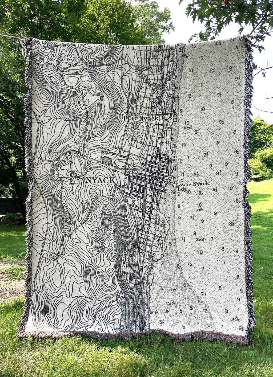 Nyack, New York Map Blanket — photo 1