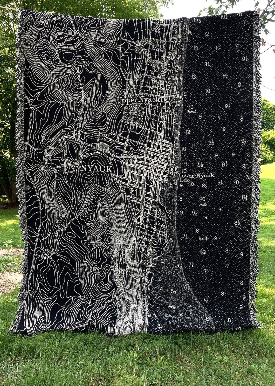 Nyack, New York Map Blanket — photo 3