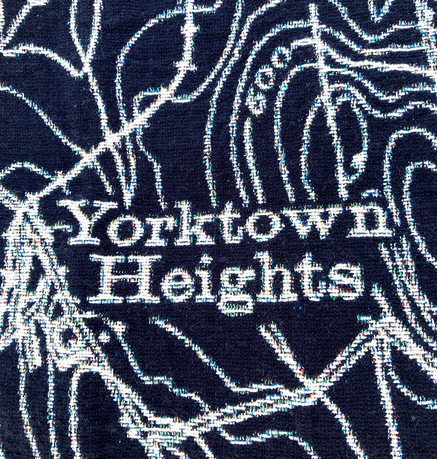 Yorktown Heights, NY Map Blanket ca. 1890, photo 5 of 10