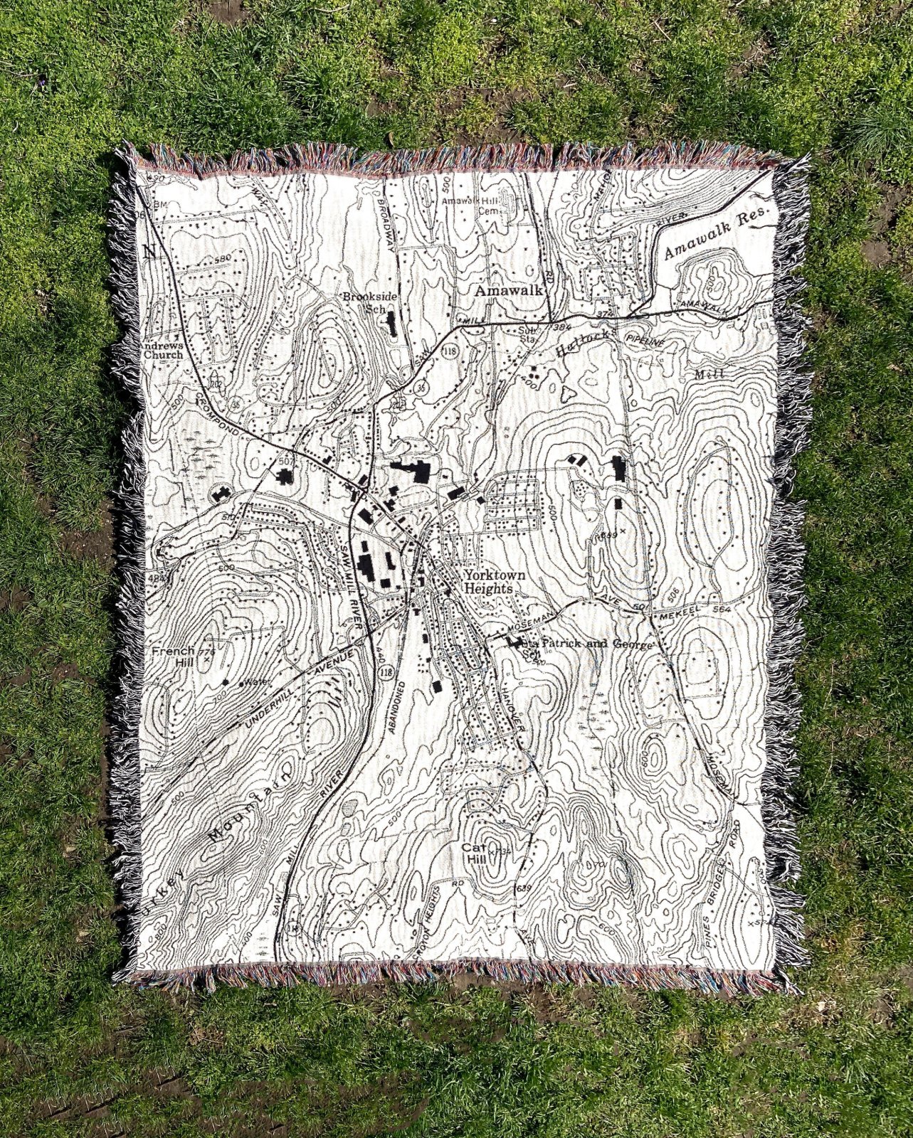 Yorktown Heights, NY Map Blanket, photo 2 of 10