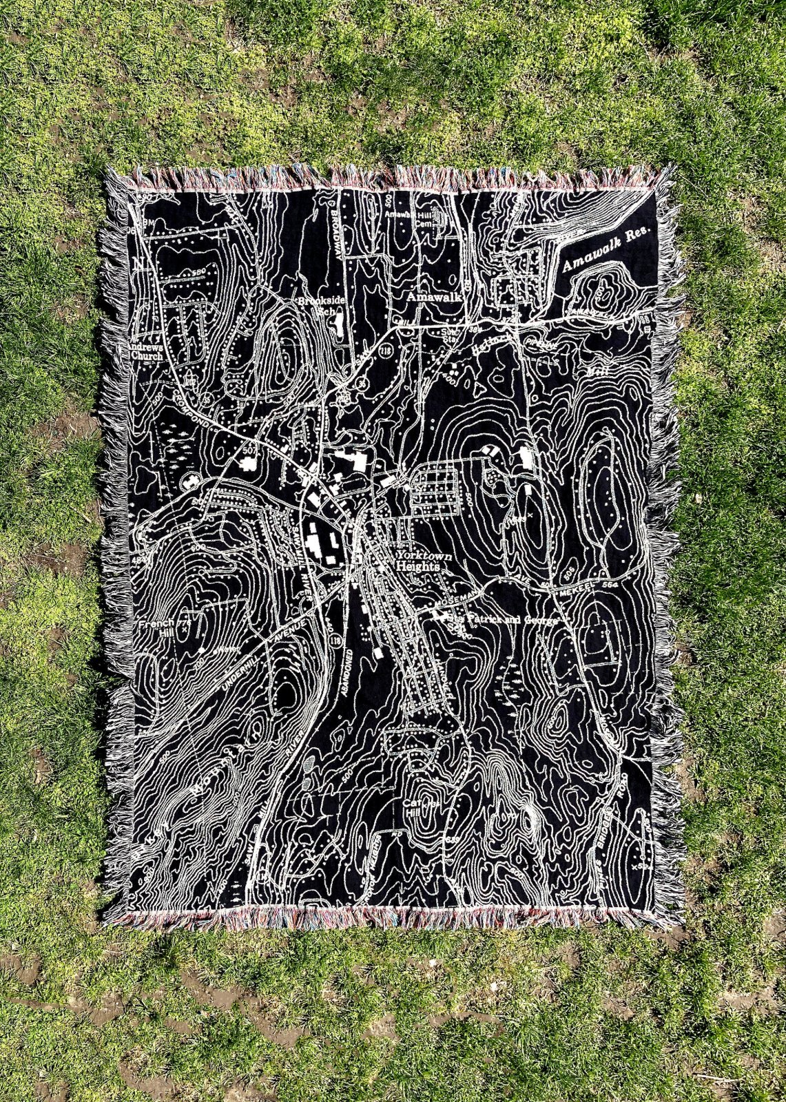 Yorktown Heights, NY Map Blanket, photo 3 of 10
